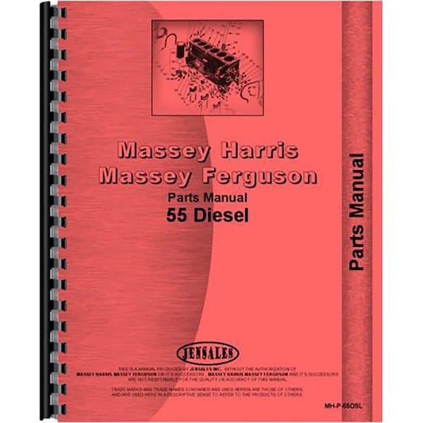 Aftermarket Tractor Parts Manual Fits Massey Harris and Fits Massey Ferguson 55 DIESEL RAP78858 - main